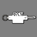 Key Clip W/ Key Ring & Phi Lambda Chi Key Tag